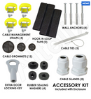 Altelix 14x11x7 Polycarbonate + ABS Vented RF Transparent Outdoor WiFi Enclosure with No-Drill PVC Equipment Mounting Plate-5