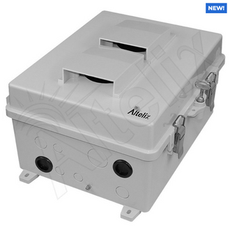 Altelix 14x11x7 Polycarbonate + ABS Vented Enclosure with Aluminum Equipment Mounting Plate - 0