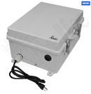 Altelix 14x11x7 Polycarbonate + ABS NEMA 4X RF Transparent Outdoor WiFi Enclosure with No-Drill PVC Equipment Mounting Plate, 120 VAC Outlets & Power Cord-3