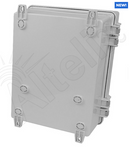 Altelix 14x11x7 Polycarbonate + ABS NEMA 4X RF Transparent Outdoor WiFi Enclosure with No-Drill PVC Equipment Mounting Plate, 120 VAC Outlets & Power Cord-4