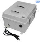 Altelix 14x11x7 Polycarbonate + ABS Vented Enclosure with Aluminum Equipment Mounting Plate, 120 VAC Outlets & Power Cord-2