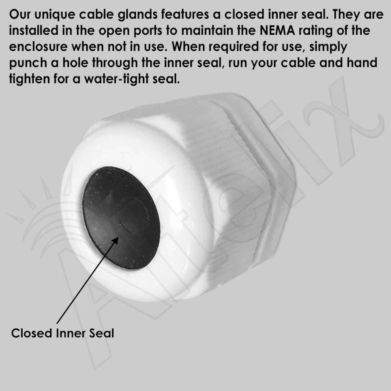 Altelix 32x24x16 Vented Steel Weatherproof NEMA Enclosure with Single 120 VAC Duplex Outlet and Power Cord