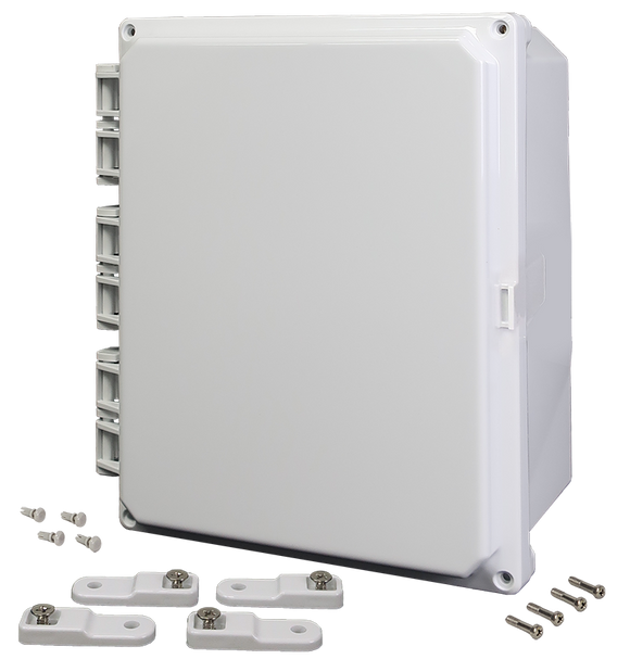 Integra - Premium Series | Hinged Cover | Opaque | Mounting Feet | White