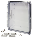 Integra - Premium Series | Polycarbonate | Hinged Cover | Clear | Mounting Feet | White-4
