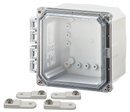 Integra - Premium Line | Polycarbonate | Hinged Cover | Clear | Mounting Feet | 6P | White-1