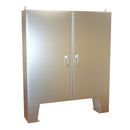 Hammond Type 4X Stainless Steel Two Door Floormount Enclosure Without Panel-2