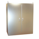 Type 4X Stainless Steel Two Door Freestanding Enclosure¬†HN4 FSTD SS Series (NON-STOCKING ITEM - LEAD TIME VARIES)-1