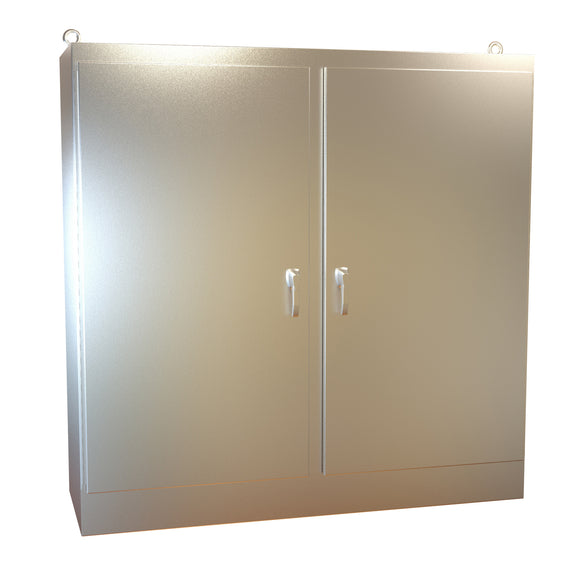 Type 4X Stainless Steel Two Door Freestanding Enclosure¬†HN4 FSTD SS Series Dual Access (NON-STOCKING ITEM - LEAD TIME VARIES)