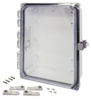 Integra - Premium Line | Polycarbonate | Hinged Cover | Clear | Stainless Steel Locking Latch | Mounting Feet | White-5
