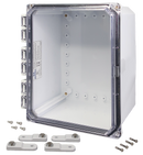 Integra - Premium Series | Polycarbonate | Hinged Cover | Clear | Mounting Feet | White-6