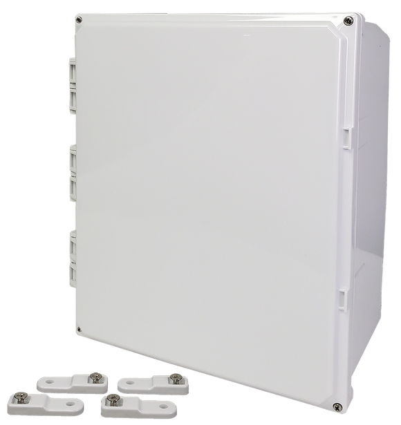 Integra - Premium Line | Polycarbonate | Hinged Cover | Opaque | Mounting Feet | 6P | White