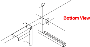 Freestanding Enclosure Center Panel Supports 1418FS and HN4FS Series Enclosures
