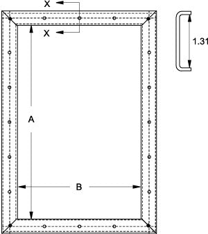 Mild Steel and Stainless Steel Window Kits 1481WN4 Series - 0