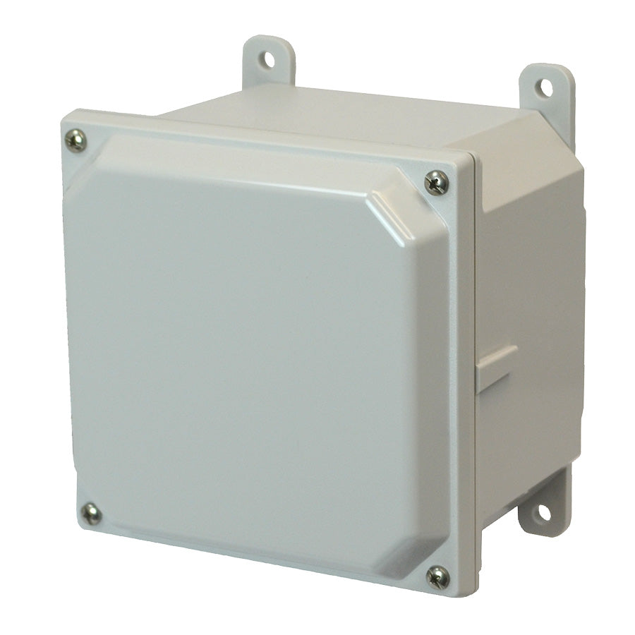 Type 4X Polycarbonate Junction Box - Screw Lid - Solid Cover