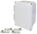 Integra - Premium Line | Polycarbonate | Hinged Cover | Opaque | Mounting Feet | 6P | White-2