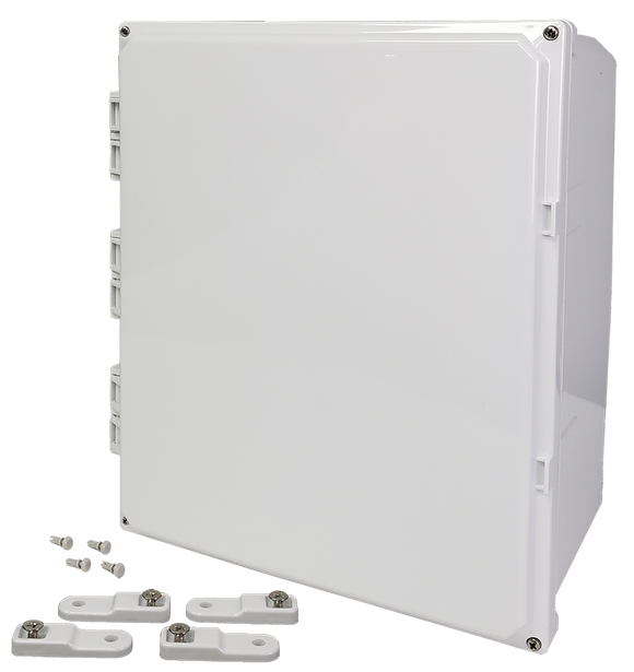 Integra - Premium Series | Hinged Cover | Opaque | Mounting Feet | White
