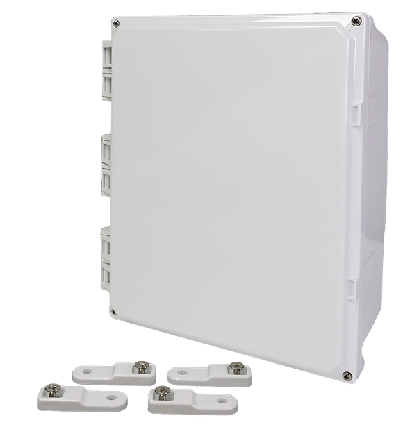 Integra - Premium Line | Polycarbonate | Hinged Cover | Opaque | Mounting Feet | 6P | White