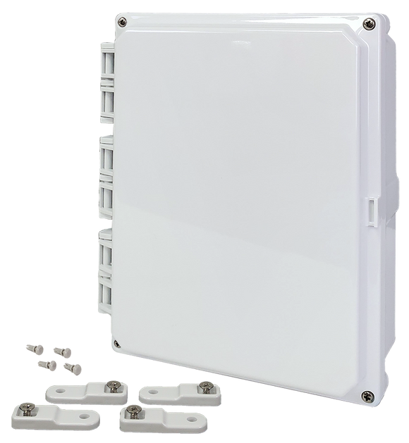 Integra - Premium Series | Hinged Cover | Opaque | Mounting Feet | White