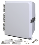 Integra - Premium Line | Polycarbonate | Hinged Cover | Opaque | Stainless Steel Locking Latch | Mounting Feet | White-6