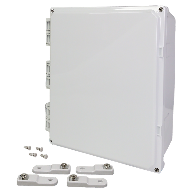 Integra - Premium Series | Hinged Cover | Opaque | Mounting Feet | White