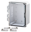 Integra - Premium Line | Polycarbonate | Hinged Cover | Clear | Mounting Feet | 6P | White-2