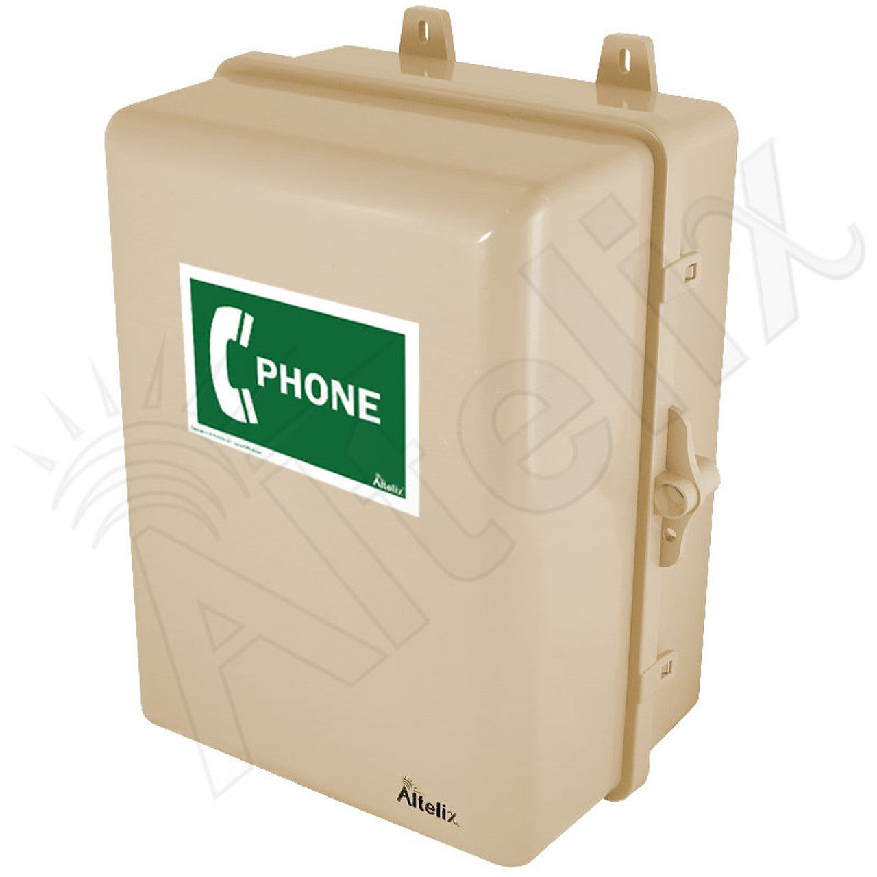 Altelix 12x9x7 IP66 NEMA 4X Outdoor Weatherproof Phone Call Box with Phone Label-4