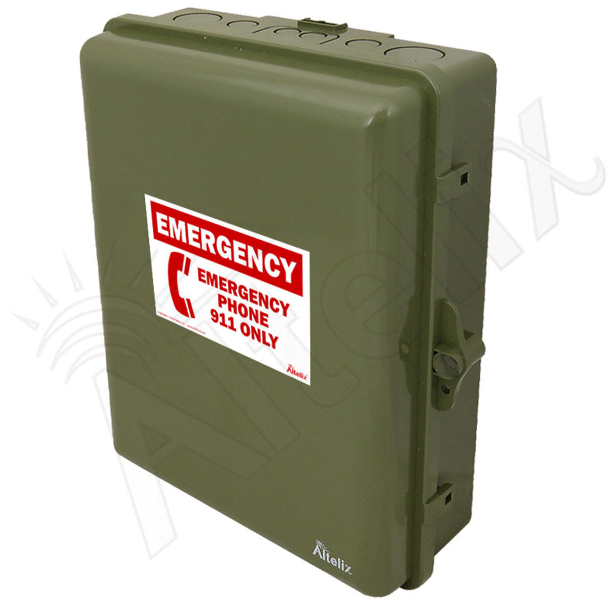Emergency Calling Box Altelix Weatherproof Emergency Phone Call Box for Slim-Line Phones, 14 ...