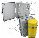 Altelix 12x9x5 Pole Mount IP66 NEMA 4X PC+ABS Weatherproof Utility Box with Hinged Door-2