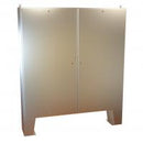 Type 4X Stainless Steel Two Door Floormount Enclosure¬†1422 N4 QT 304 SS (NON-STOCKING ITEM - LEAD TIME VARIES)-4