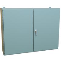 1422 Series Painted Steel Wall Mount Double Door Enclosures with 3 Point Latch Includes Inner Mounting Panel-8