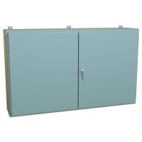 1422 Series Painted Steel Wall Mount Double Door Enclosures with 3 Point Latch Includes Inner Mounting Panel-7