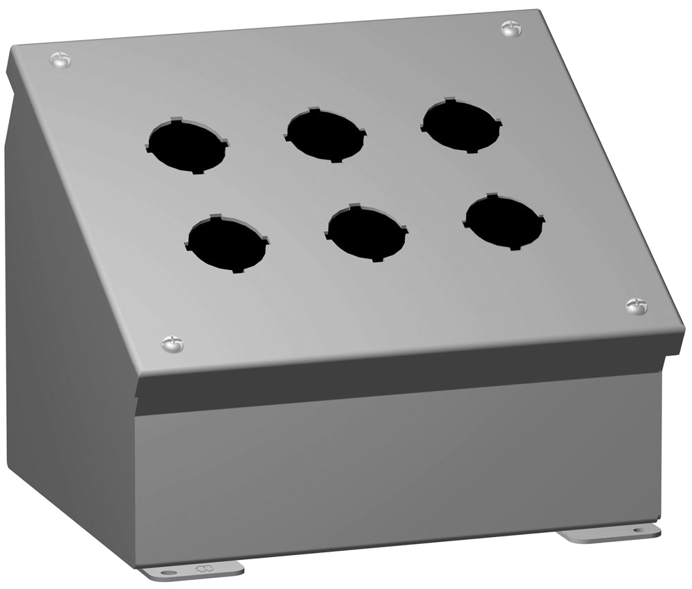 Type 12 Mild Steel Pushbutton Enclosures 1490 Series Sloped Consolet