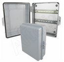 Altelix 14x11x5 PC + ABS Weatherproof DIN Rail NEMA Enclosure with Hinged Door-1