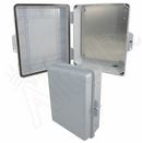 Altelix 14x11x5 PC + ABS Weatherproof NEMA Enclosure with Hinged Door & Aluminum Mounting Plate-1