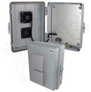 Altelix 14x11x5 Vented Polycarbonate + ABS Weatherproof NEMA Enclosure with 48 VDC Cooling Fan-1