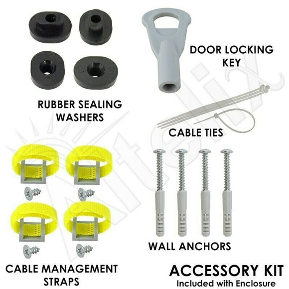Altelix 13x10x4 PC+ABS Weatherproof Vented Utility Box NEMA Enclosure with Cooling Fan, 120 VAC Outlet & Power Cord