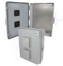 Altelix 17x14x6 Inch Polycarbonate + ABS Vented Weatherproof NEMA Enclosure with Aluminum Mounting Plate-1