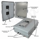 Altelix 17x14x6 Inch Polycarbonate + ABS Vented Weatherproof NEMA Enclosure with Aluminum Mounting Plate-2