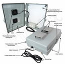 Altelix 17x14x6 Polycarbonate + ABS Vented RF Transparent Outdoor WiFi Enclosure with No-Drill PVC Equipment Mounting Plate, Cooling Fan, 120 VAC Outlets & Power Cord-2