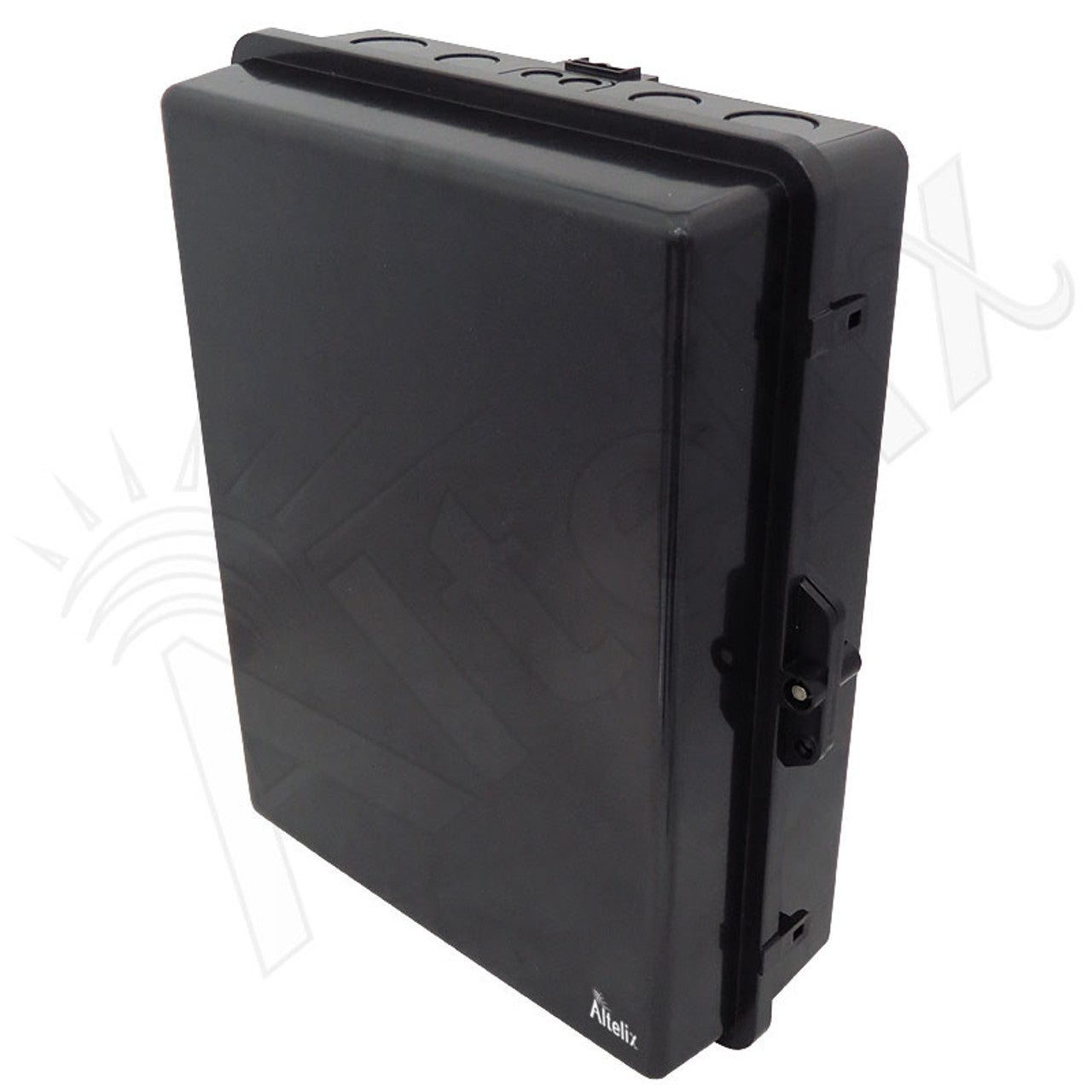 Buy black Altelix 17x14x6 PC + ABS Weatherproof NEMA Enclosure with Hinged Door &amp; Aluminum Mounting Plate