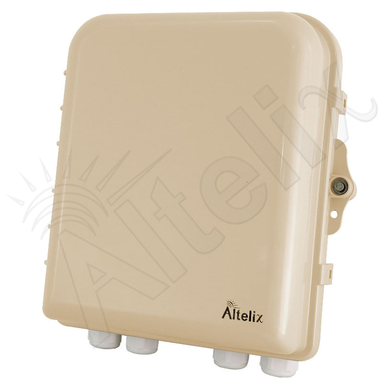 Altelix 10x9x4 IP66 NEMA 4X PC+ABS Weatherproof Utility Box with Hinged Door and Aluminum Mounting Plate