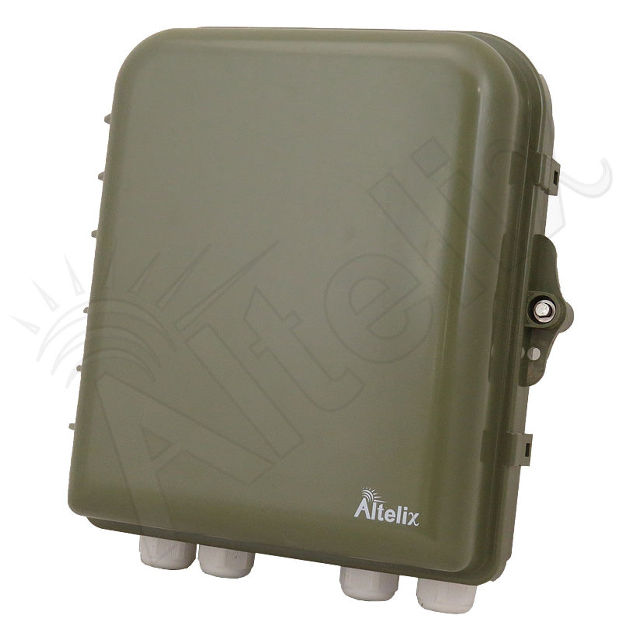 Buy green Altelix 10x9x4 IP66 NEMA 4X PC+ABS Weatherproof Utility Box with Hinged Door and Aluminum Mounting Plate