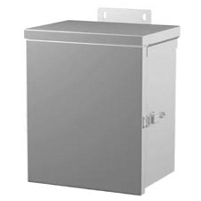 C3R Small Series Painted Steel Enclosures with Hinged Screw Cover and Removable Knockouts
