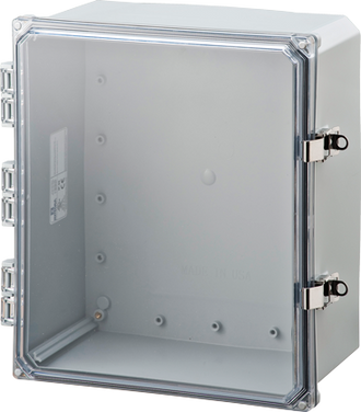 Integra - Premium Line | Polycarbonate | Hinged Cover | Clear| Stainless Steel Locking Latch | Mounting Feet | NEMA 4X