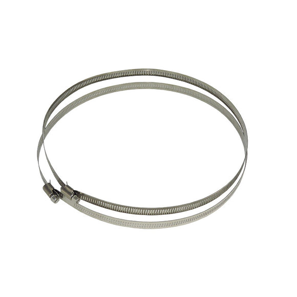 Adjustable Stainless Steel Mounting Bands for Pole Diameter up to 9.5 Inches - 2-Pack