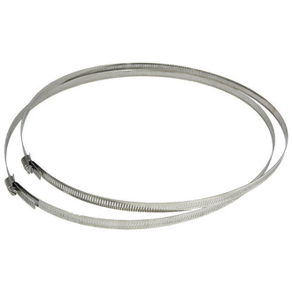 Adjustable Stainless Steel Mounting Bands for Pole Diameter up to 13 Inches - 2-Pack