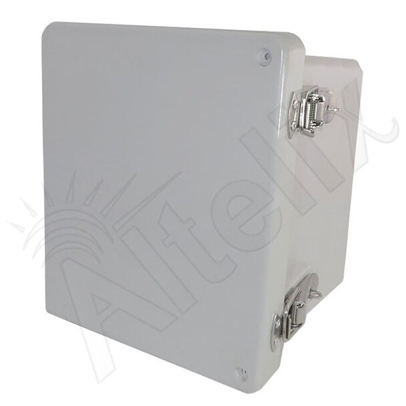 Altelix Fiberglass Weatherproof NEMA 4X Enclosure with Blank Aluminum Equipment Mounting Plate
