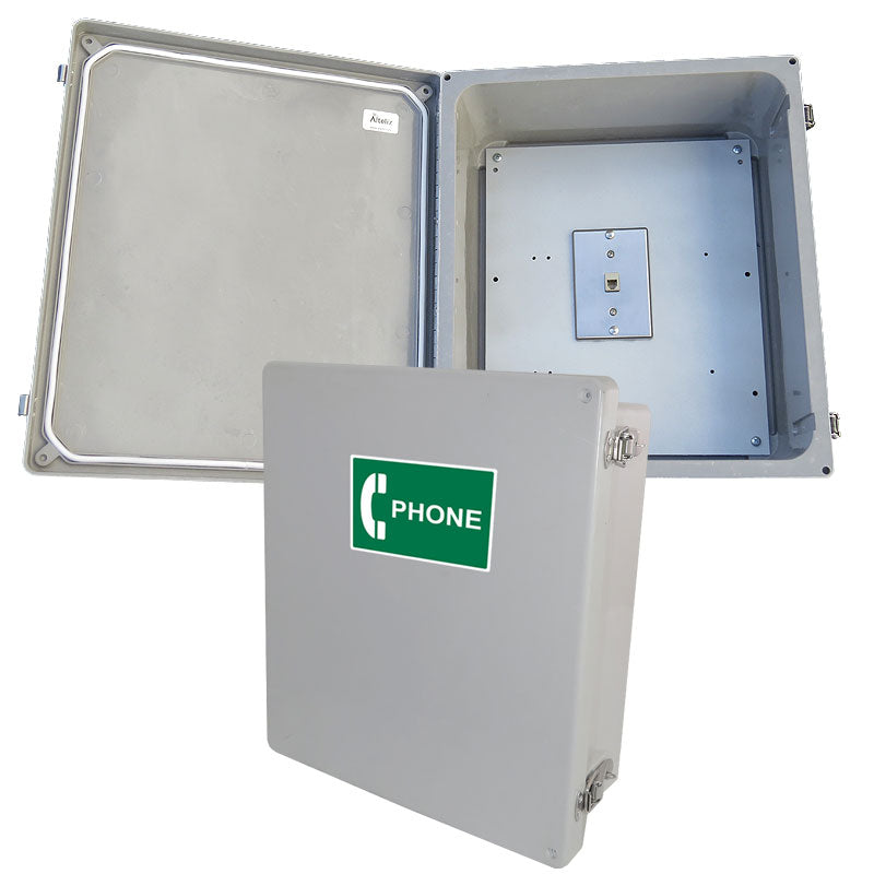 Altelix 14x12x6 Fiberglass Outdoor Weatherproof NEMA 4X Phone Call Box ...