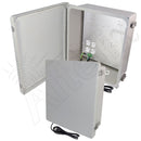 Altelix Fiberglass Weatherproof NEMA 4X Enclosure with Aluminum Equipment Mounting Plate & 120 VAC Outlets & Power Cord-3