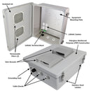 Altelix Fiberglass Weatherproof Vented NEMA Enclosure with 120 VAC Outlets-2